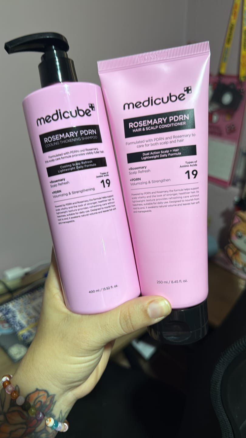 Customer photo review of Rosemary PDRN Cooling Thickening Shampoo