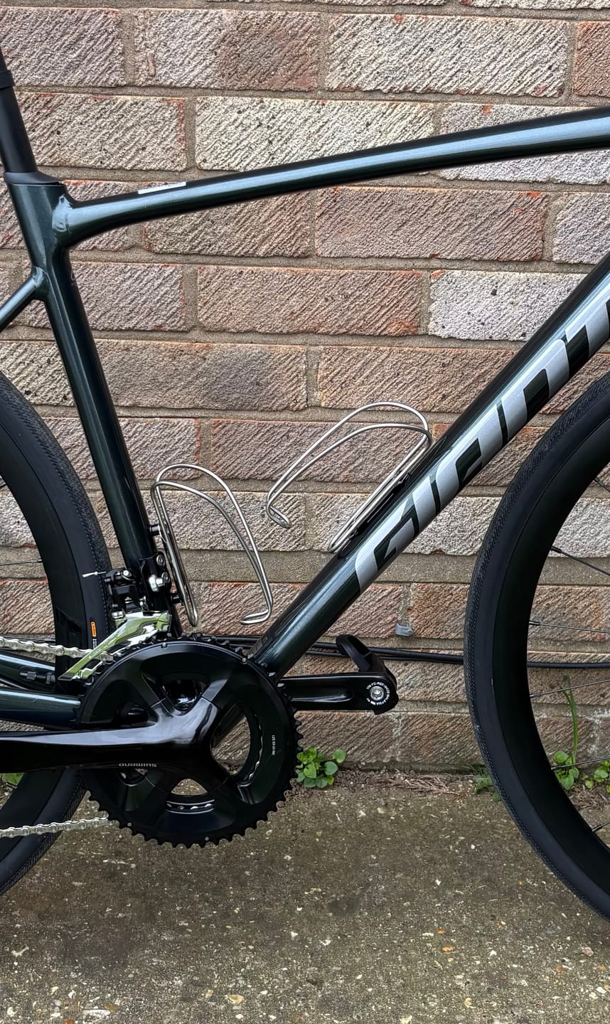 Customer photo review of Stainless Steel Water Bottle Cage