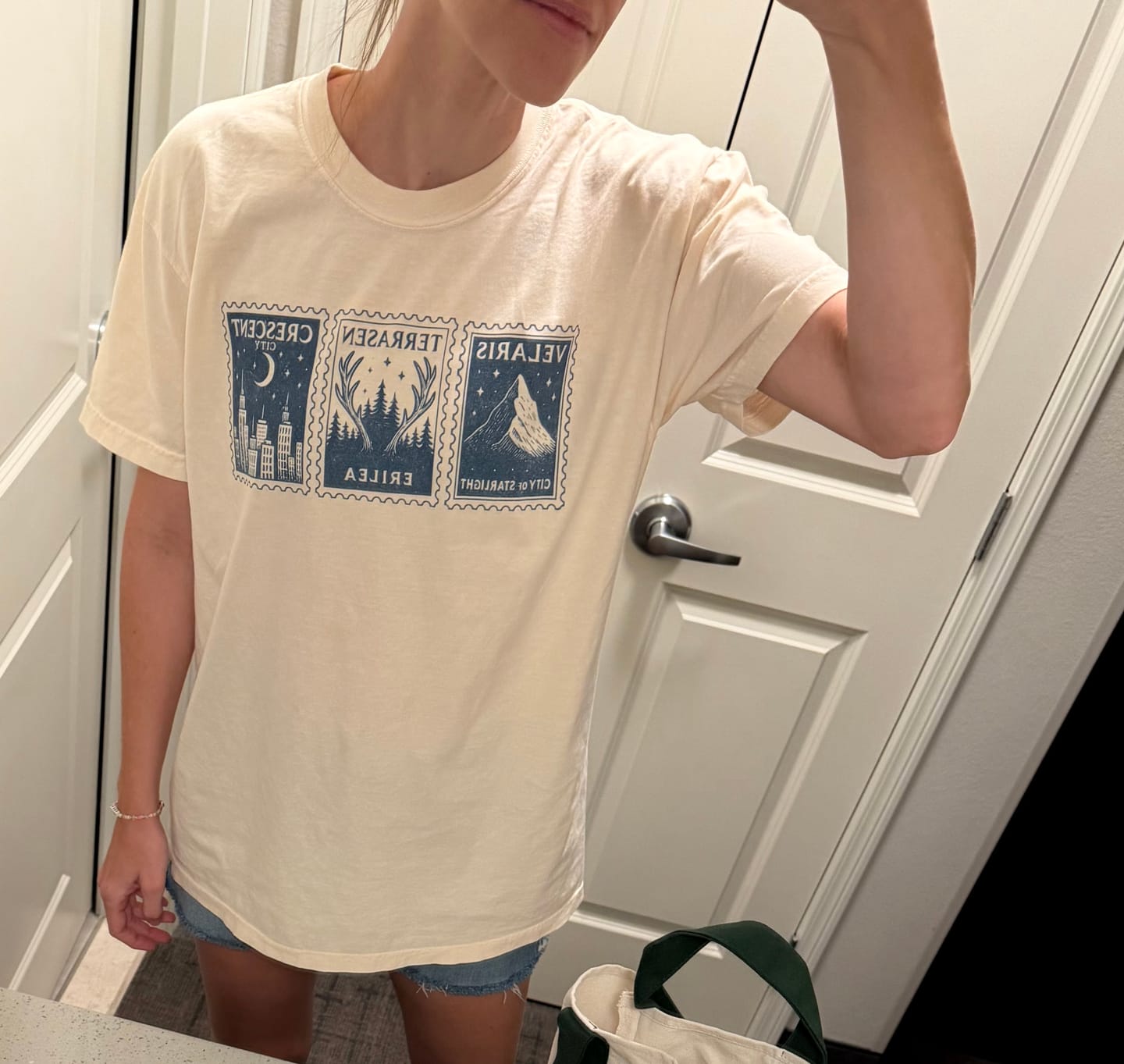 Customer photo review of Sarah J Maas Stamps Comfort Colors shirt | ACOTAR Merch