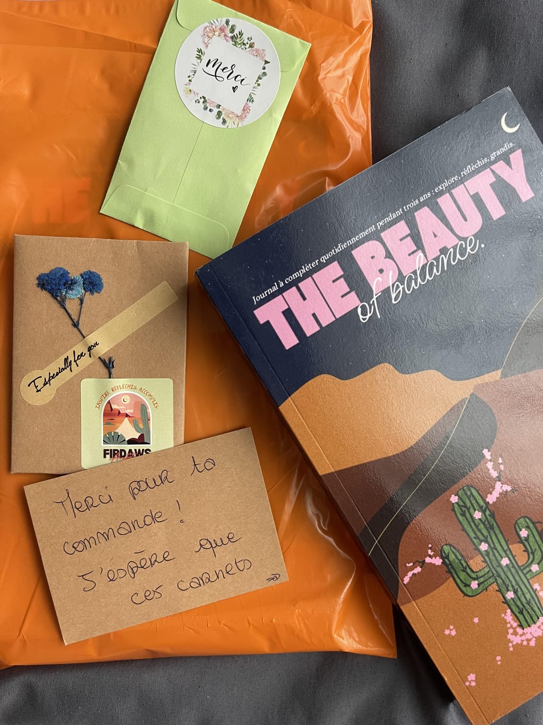 Customer photo review of The Beauty of Balance - Journal d’introspection sur 3 ans
