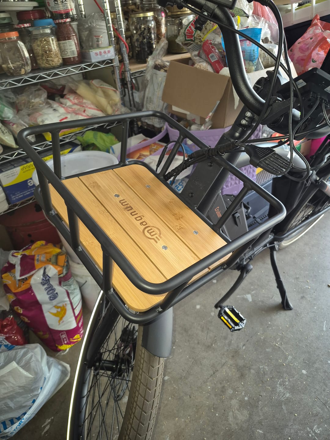Customer photo review of Multi-Purpose Front Cargo Basket