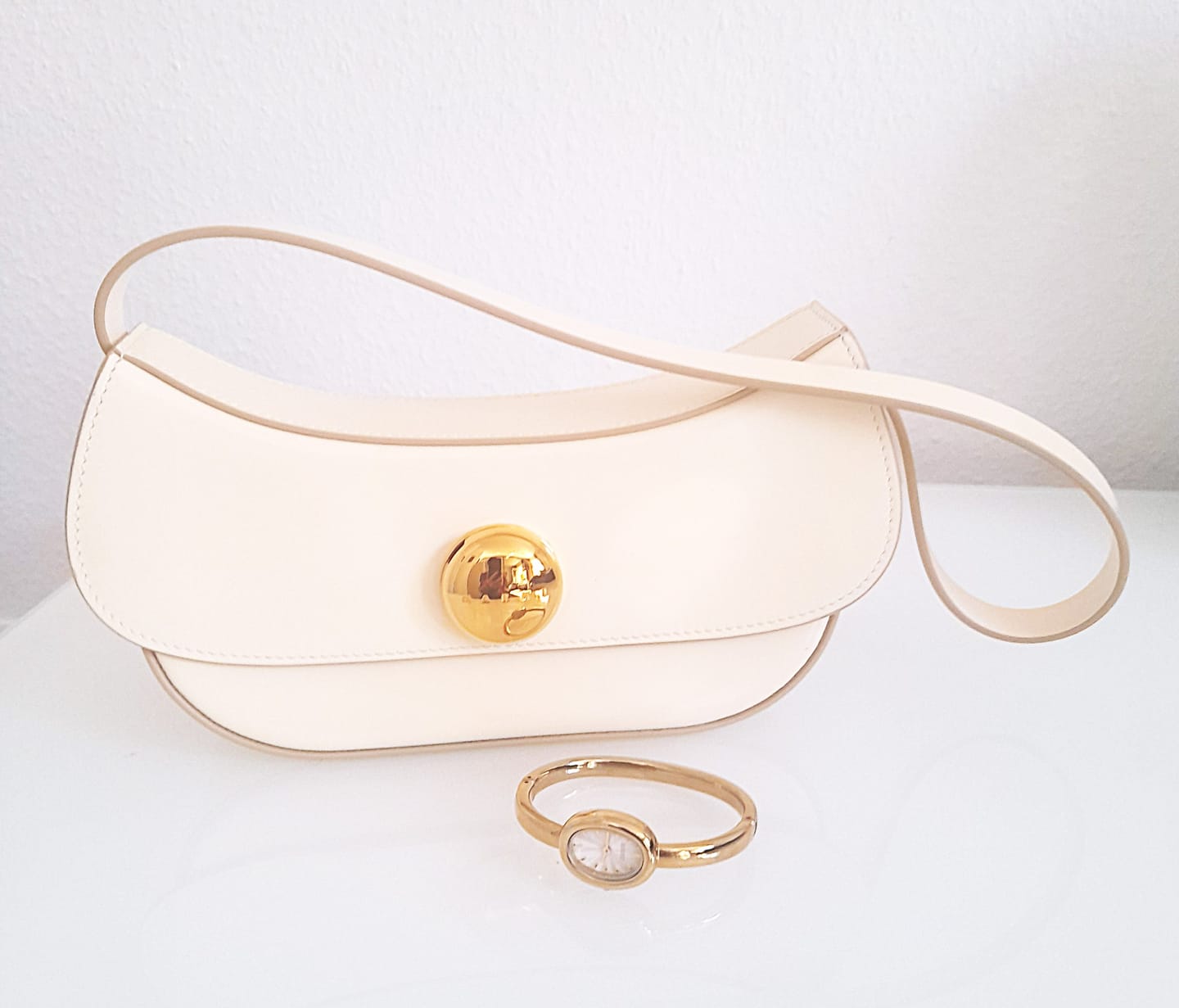 Customer photo review of Diana Petite Gold White