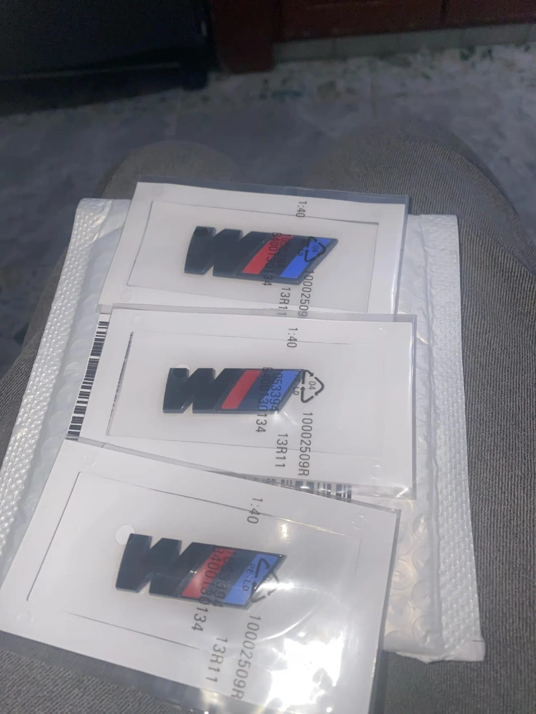 Customer photo review of GLOSS BLACK BMW M TRUNK BADGE
