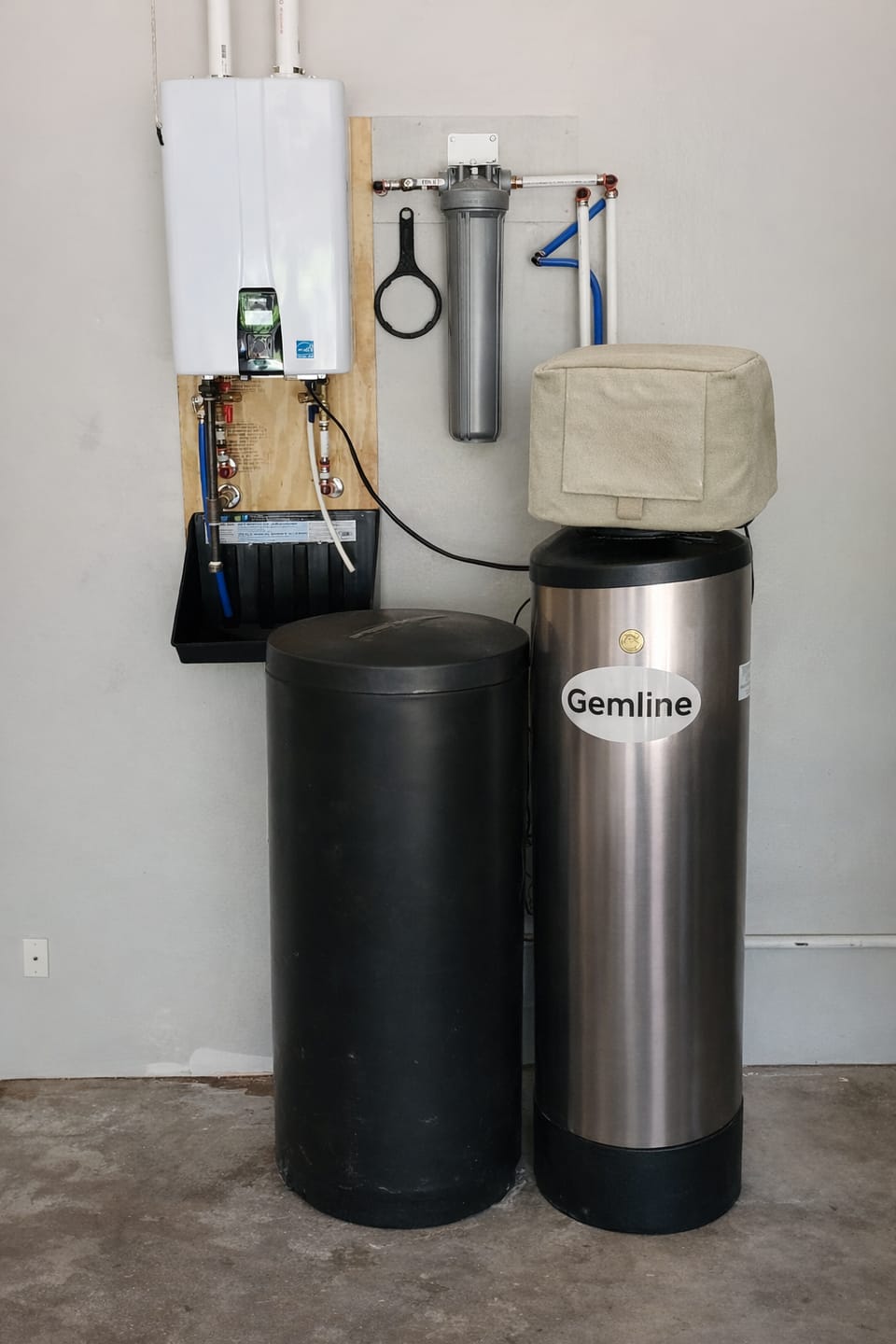 Customer photo review of Cold Snap Water Softener Covers (Black)