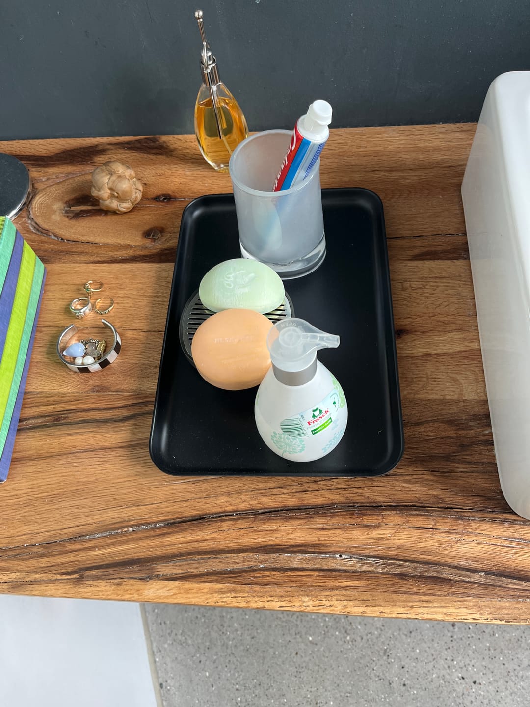 Customer photo review of Medium Serving Tray - Black