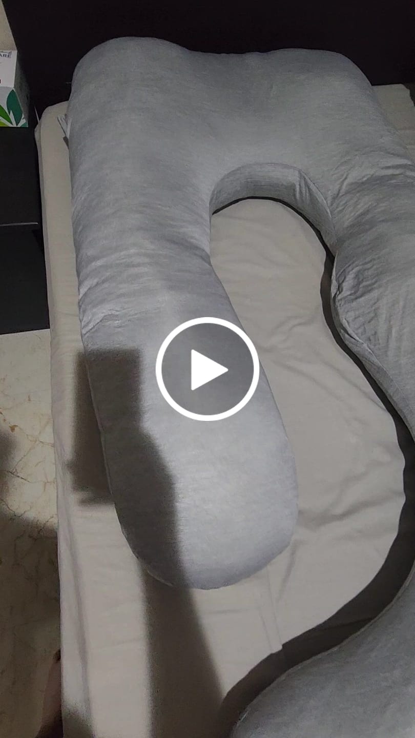 Customer video review of Momcozy U-Shaped Cooling Fabric Pregnancy Pillow