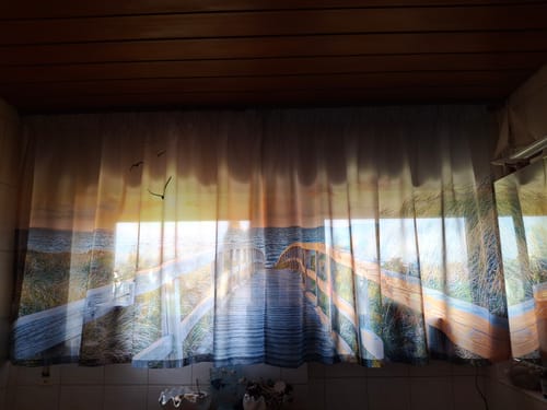 Customer photo review of Vorhang Motiv "Usedom Ostsee Steg"