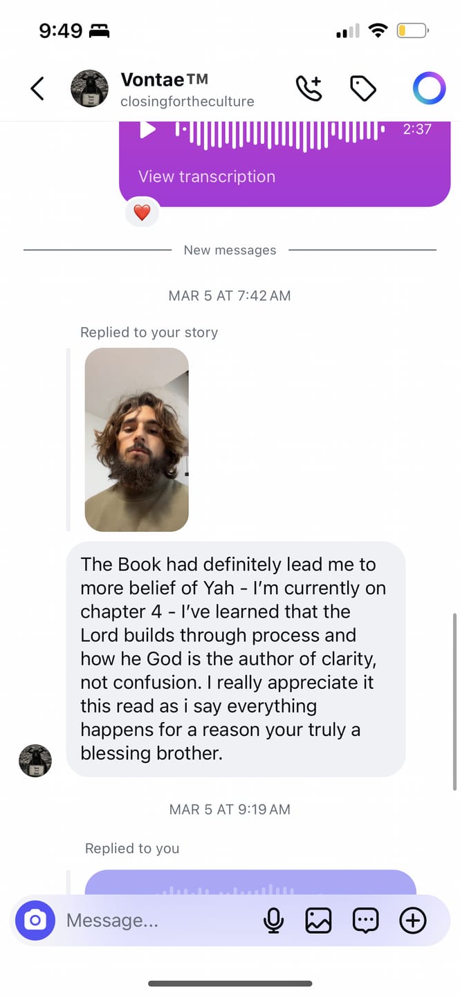 Customer photo review of Temple Restoration Ebook