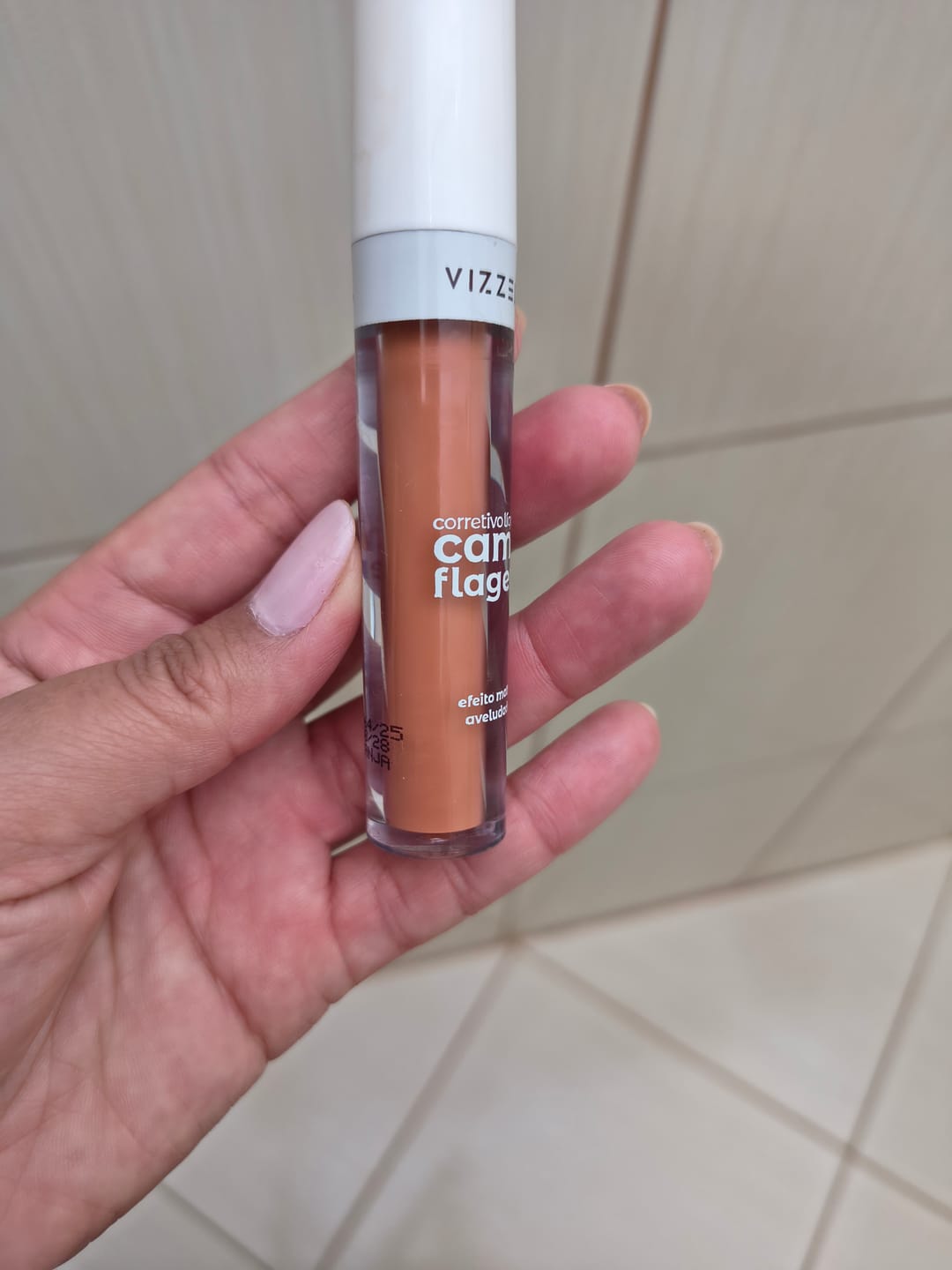 Customer photo review of Corretivo Camuflagem – Laranja - Vizzela