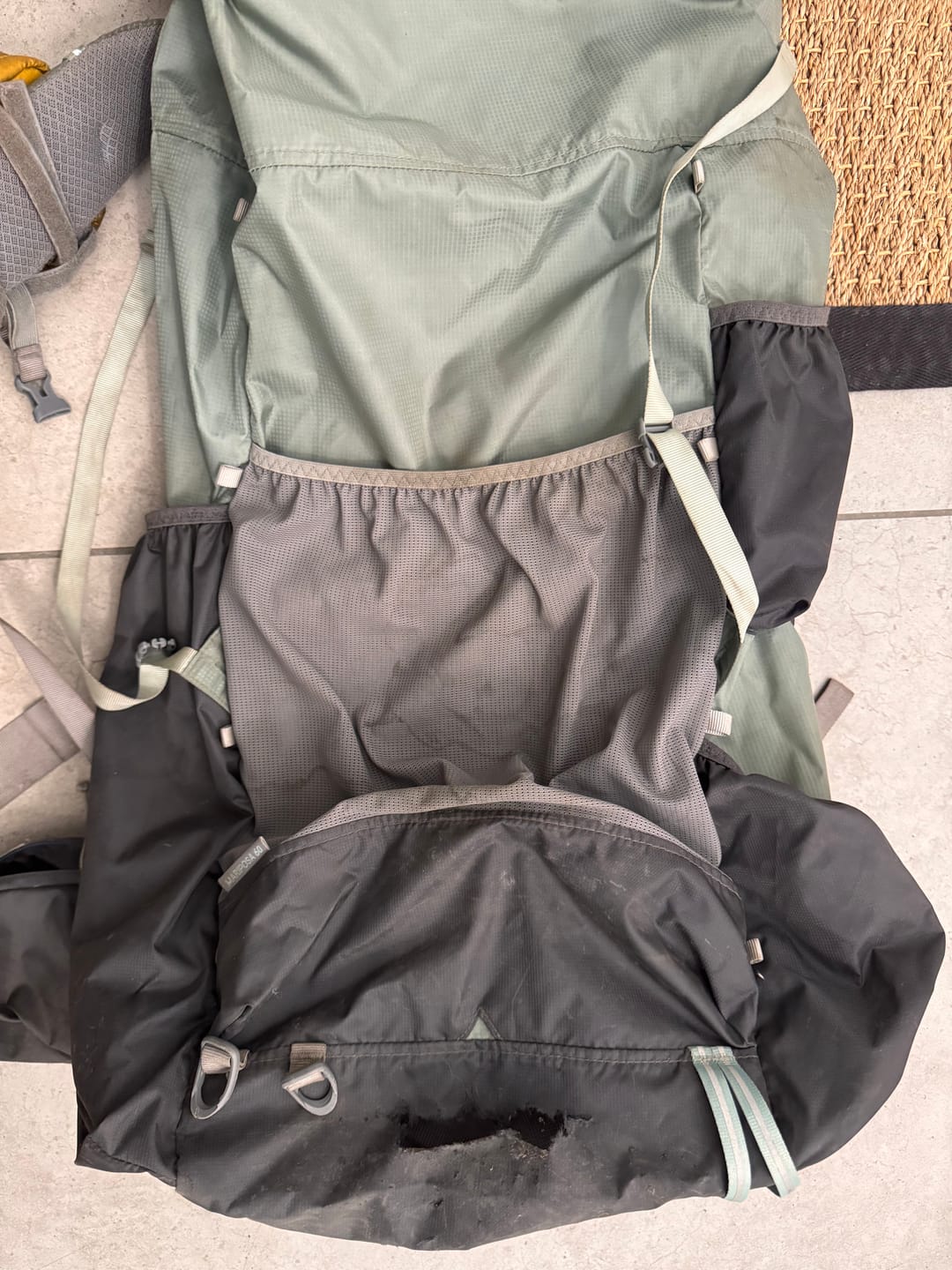 Customer photo review of Mariposa 60 Backpack