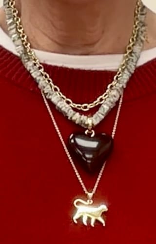 Customer photo review of Fireside Necklace