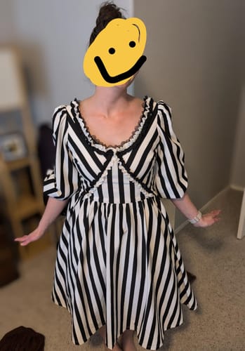 Customer photo review of Sleepy Hollow™ The Katrina Dress in Black and White