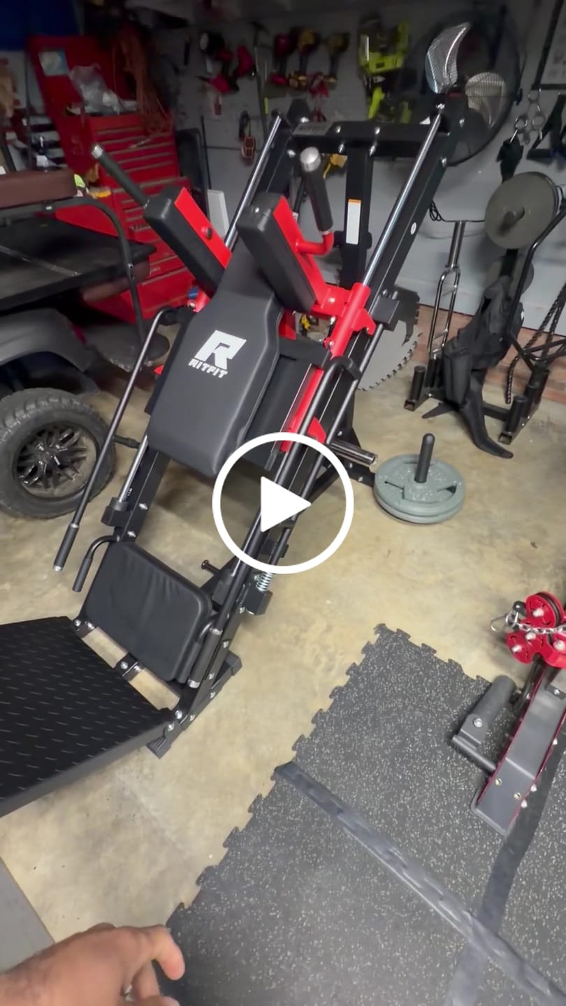 Customer video review of RitFit BLP01 45 Degree 3-In-1 Leg Press Hack Squat and Calf Raise Machine