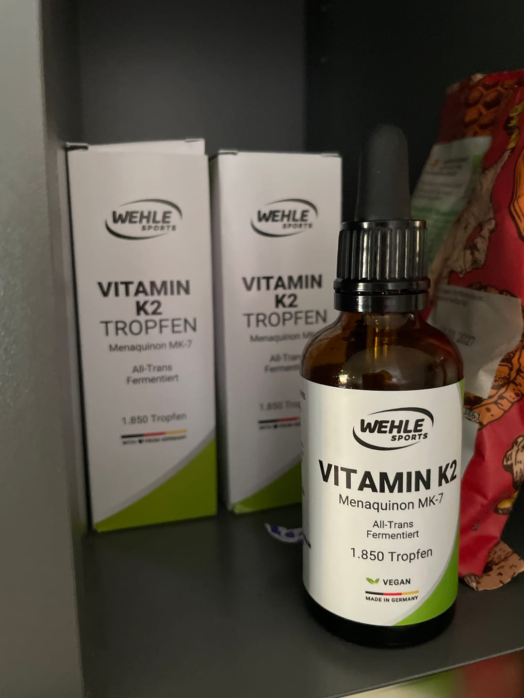 Customer photo review of Wehle Sports Vitamin K2 MK7 Tropfen - 50ml  1850 Tropfen