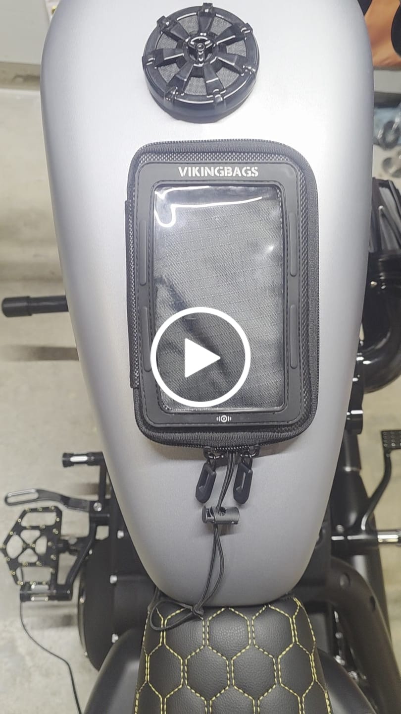 Customer video review of Viking Magnetic Harley Davidson Motorcycle Tank Bag