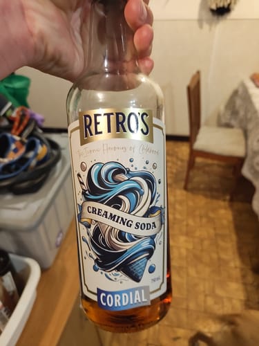 Customer photo review of Retro’s Creaming Soda Cordial 750mL