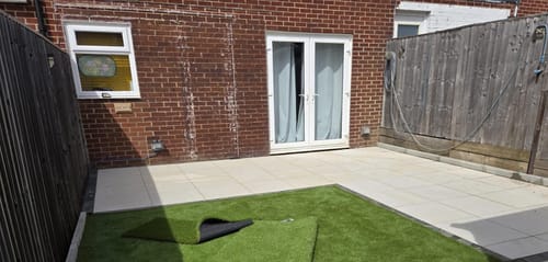 Customer photo review of Aruba - White Porcelain Paving Tiles - 600 x 600 x 20mm
