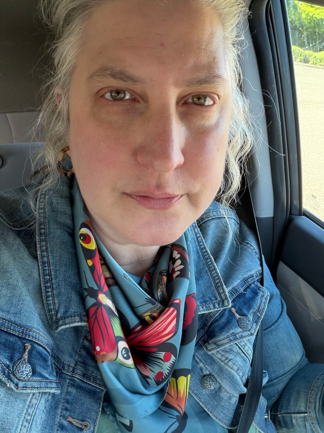 Customer photo review of Wing Silky Scarf