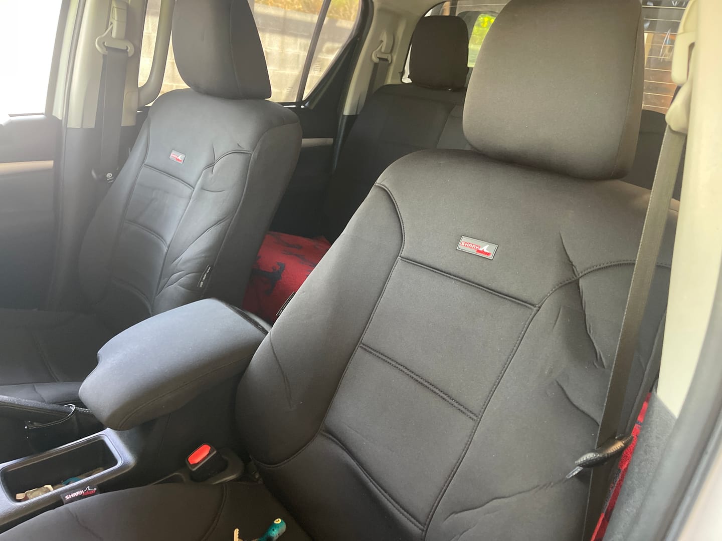 Customer photo review of Sharkskin Seat Covers for Toyota Hilux SR / SR5 (July/2015-ON)