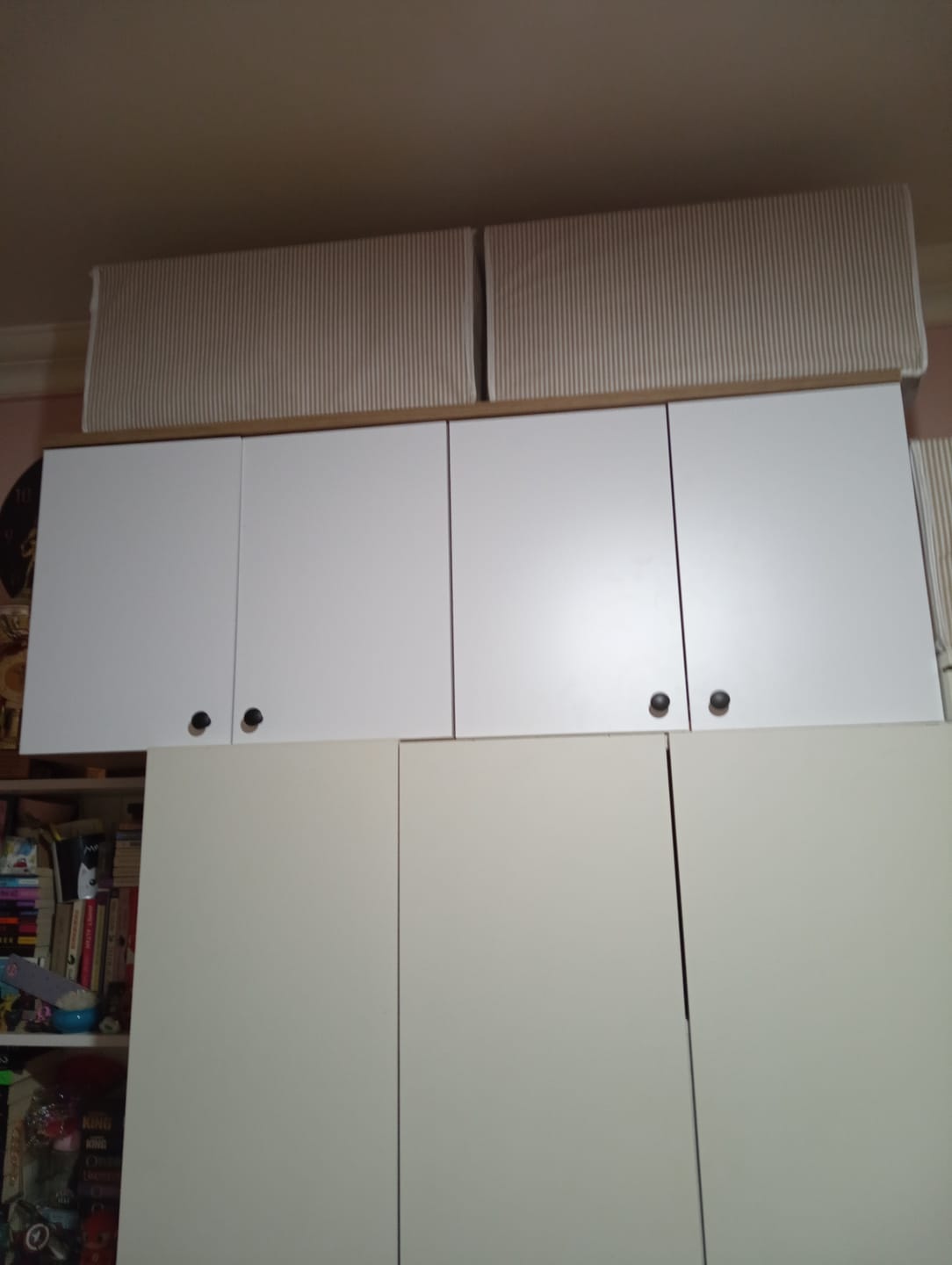 Customer photo review of Rani BA120 Gardırop Üst Modülü Çok Amaçlı Dolap Sepet Ceviz - Beyaz