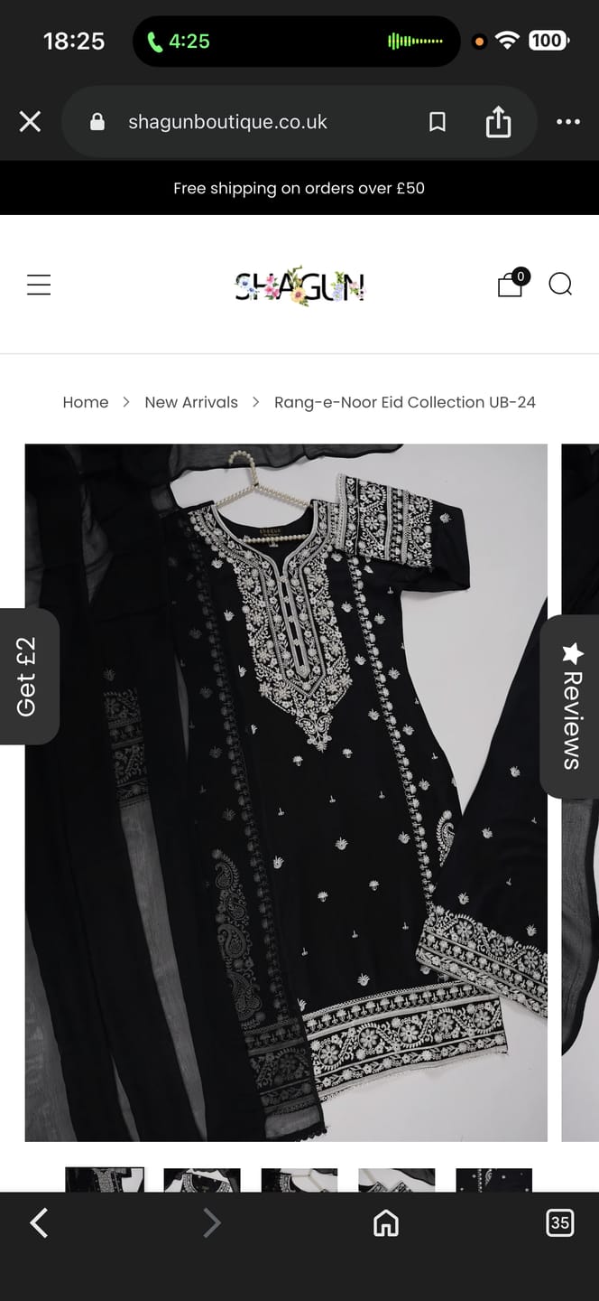 Customer photo review of Rang-e-Noor Eid Collection UB-24