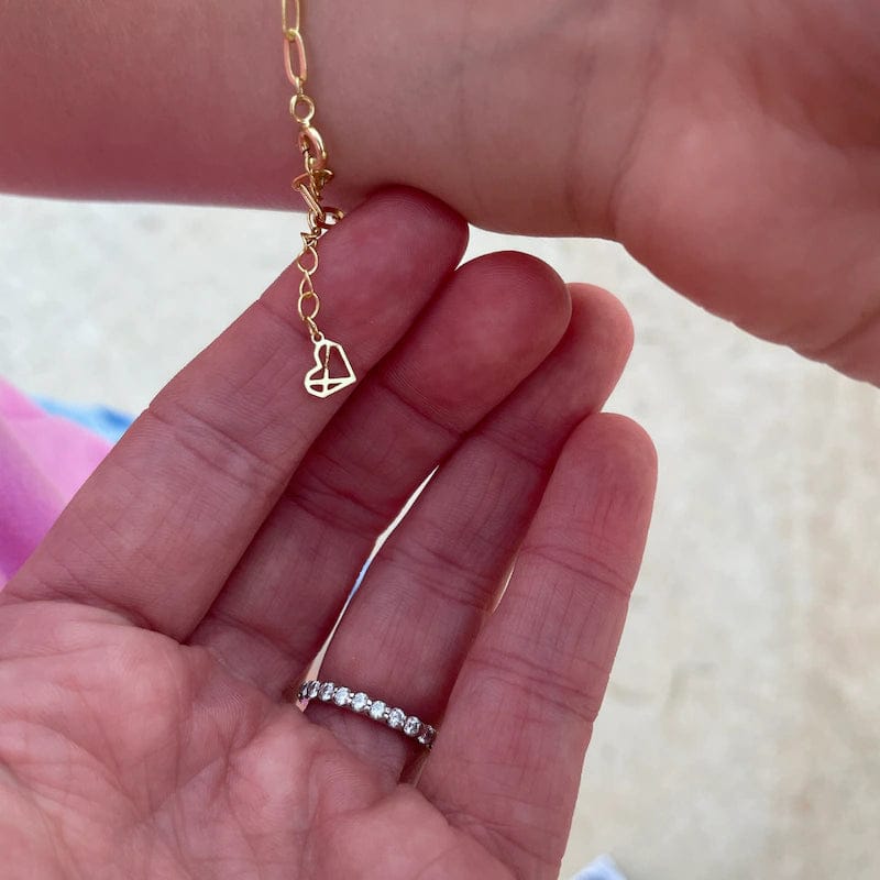 Customer photo review of Custom Name Bar Bracelet