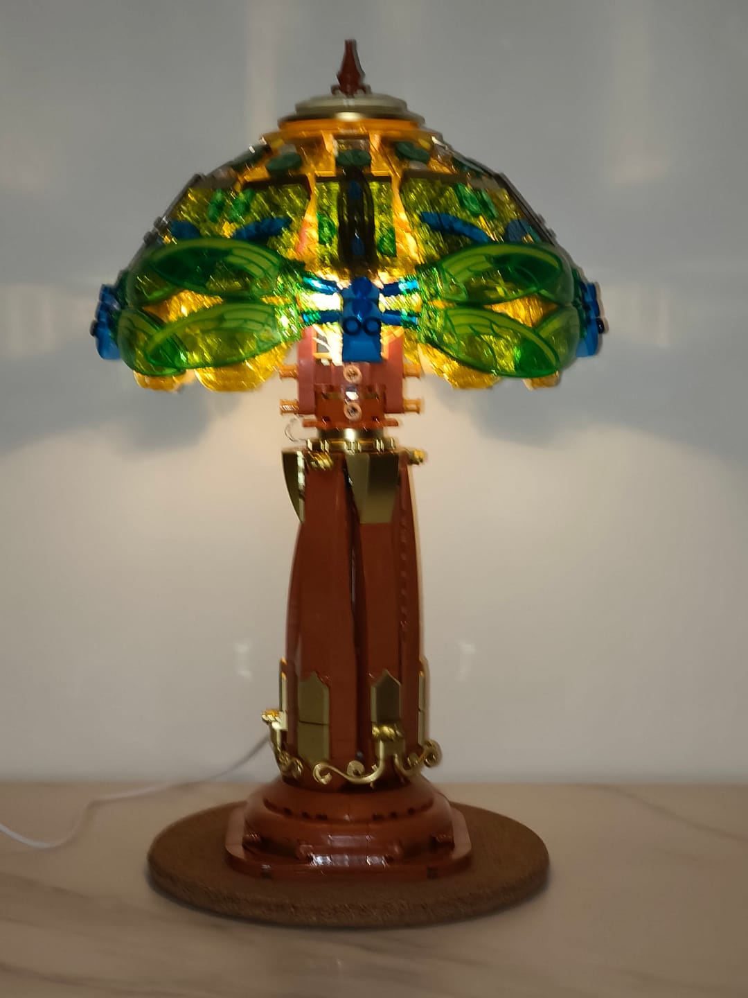 Customer photo review of Pantasy Stained Glass Table Lamp 85042