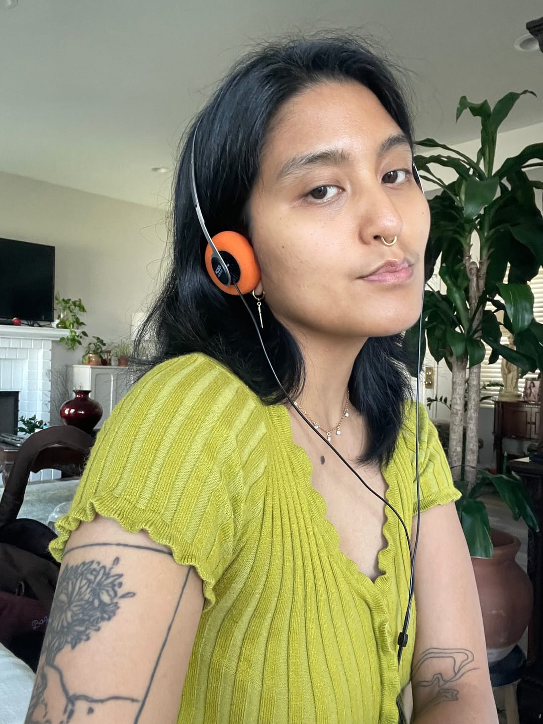 Customer photo review of Koss x Retrospekt P/21 Retro Orange Foam On-Ear Headphones