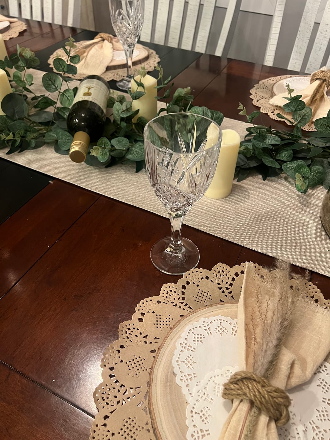 Customer photo review of A Wine Tasting Themed Murder Mystery Game Kit