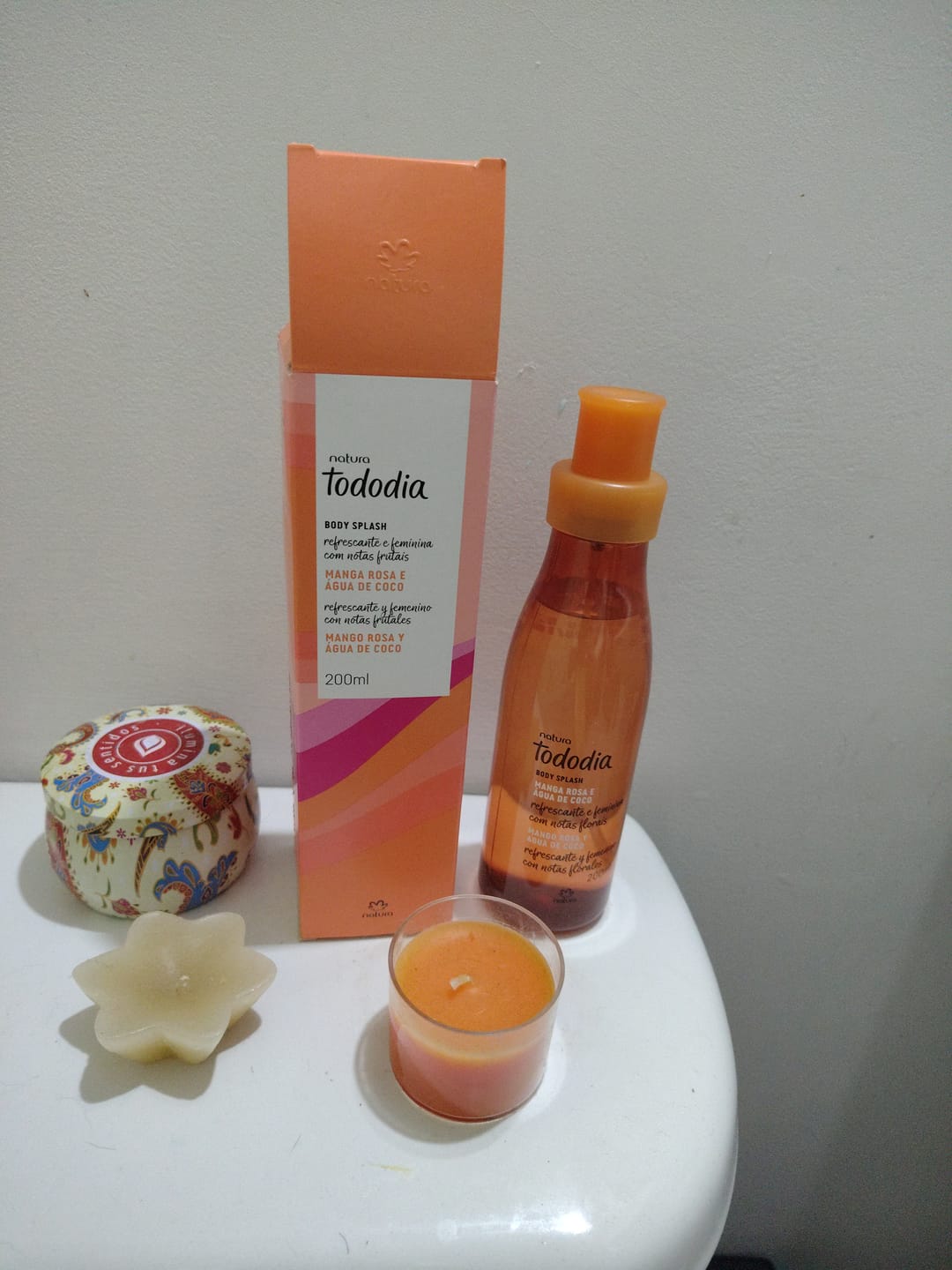 Customer photo review of Spray Corporal Perfumado Mango Rosa y Agua de Coco