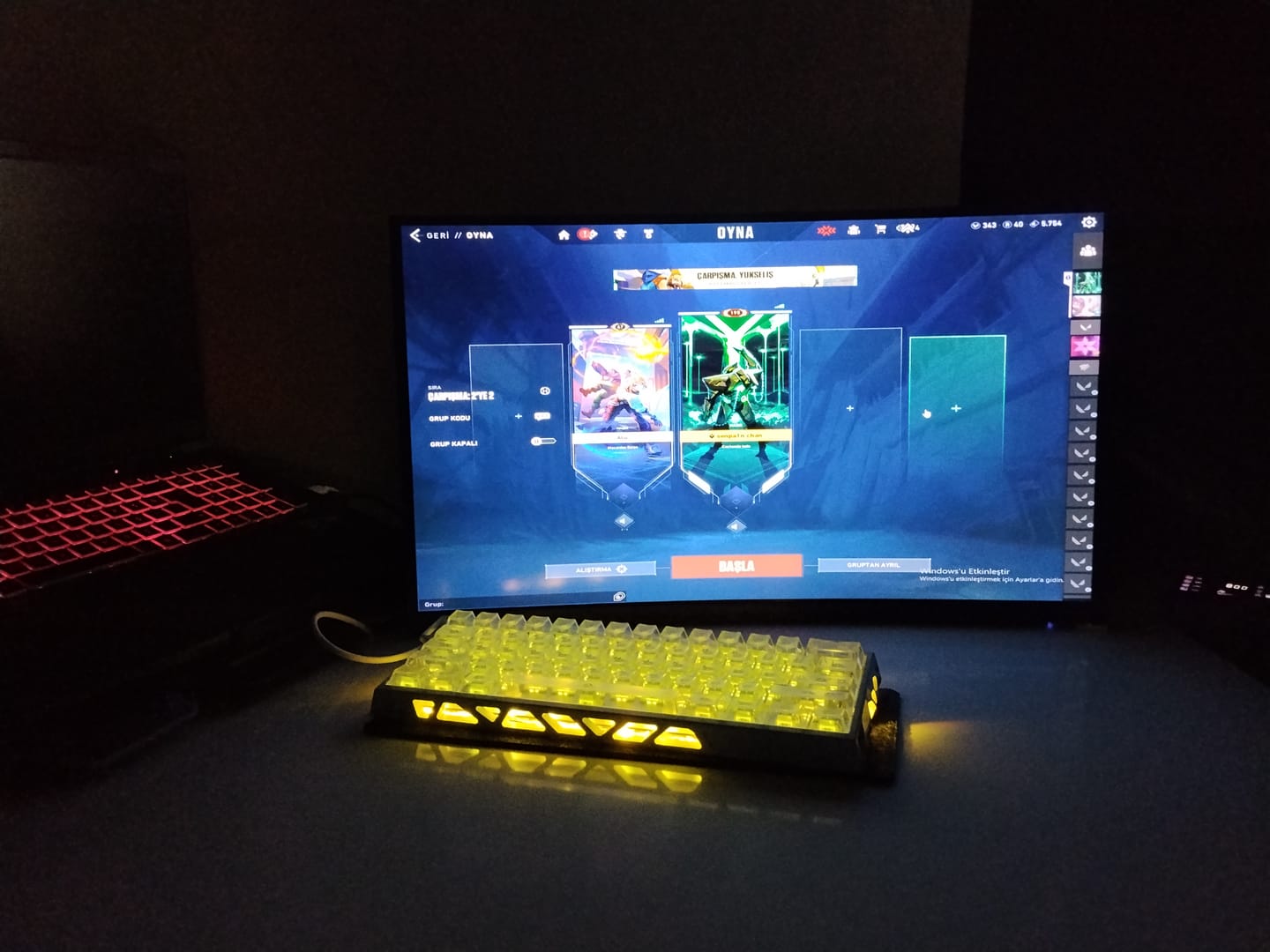 Customer photo review of Wraith Klavye Matı