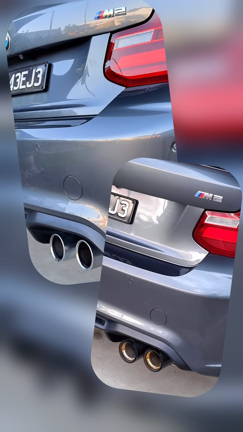 Customer photo review of BMW M Performance Carbon Fibre Exhaust Tips F87 M2 / F80 M3 / F82 M4 2014-2021