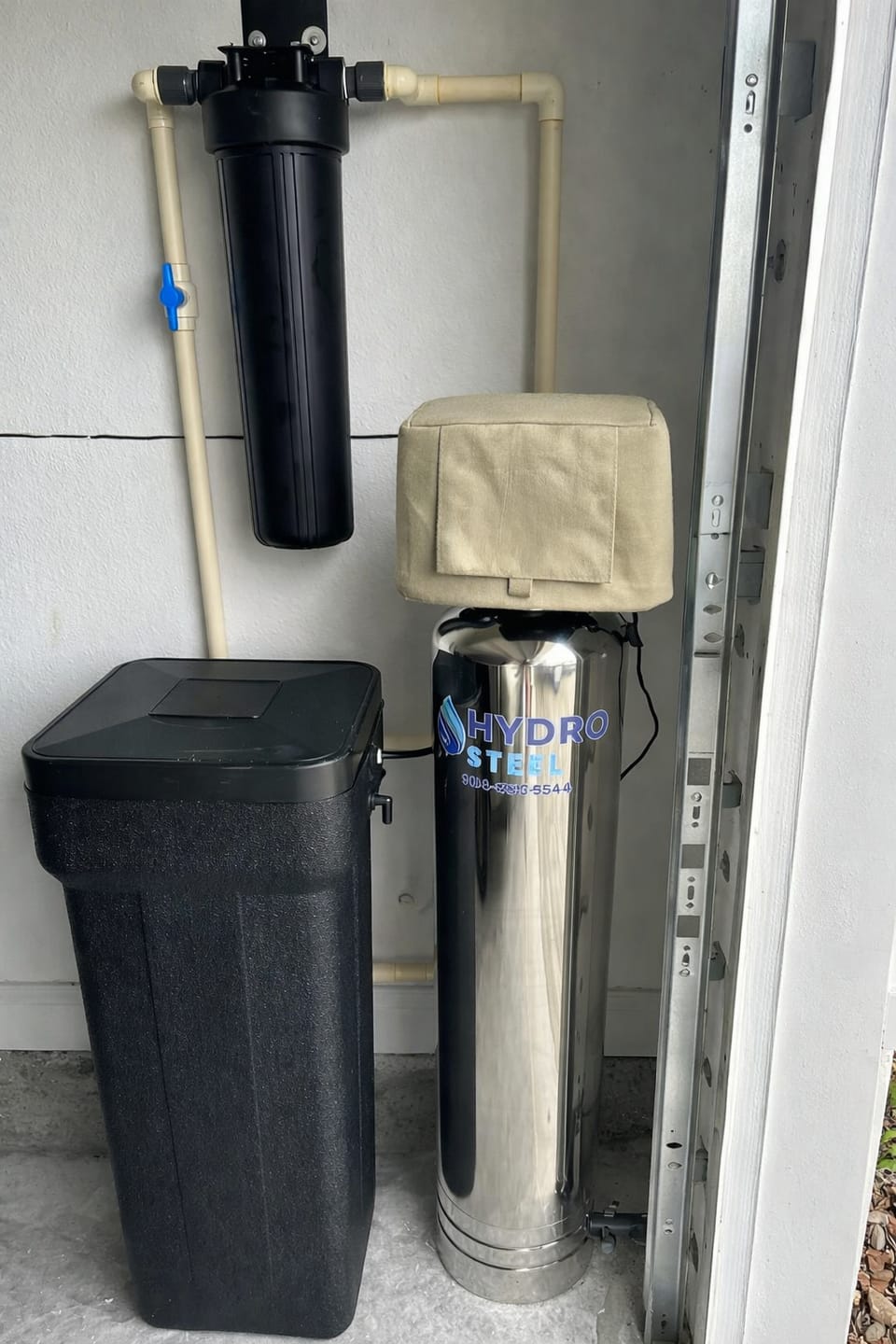 Customer photo review of Cold Snap Water Softener Covers (Black)
