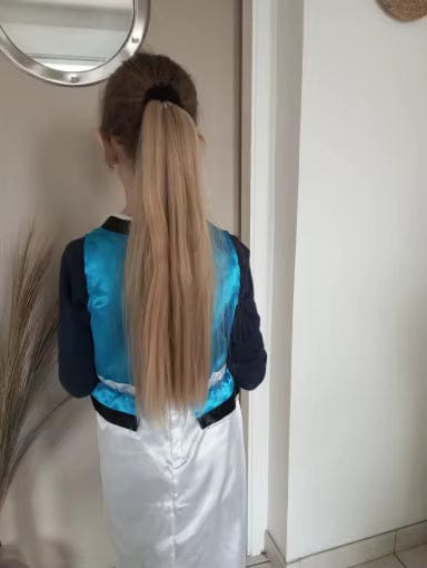 Customer photo review of Remy Ponytail Extension – Glatt