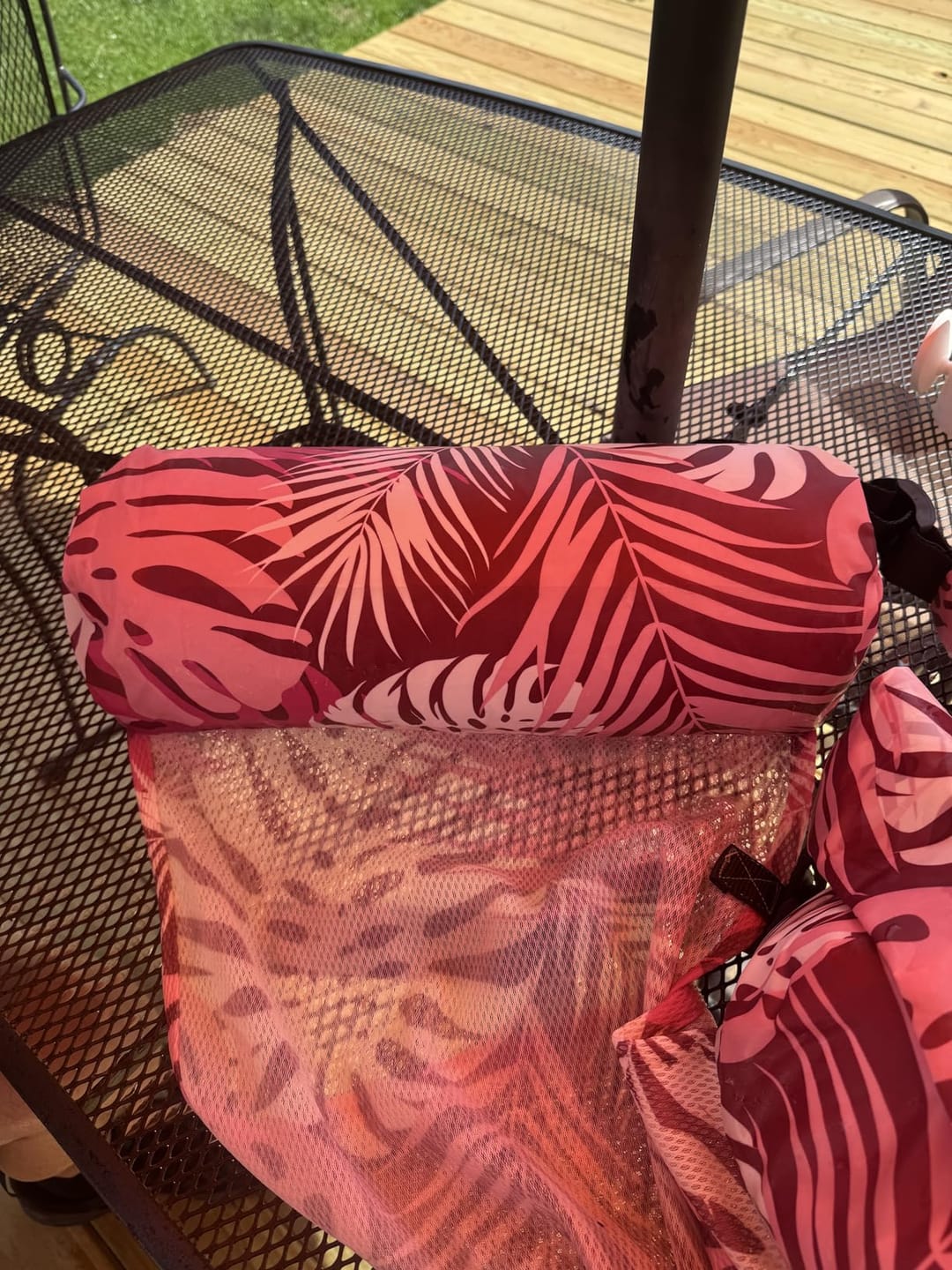 Customer photo review of Inflatable Pool Hammock Float – Heavy-Duty Water Lounger Chair