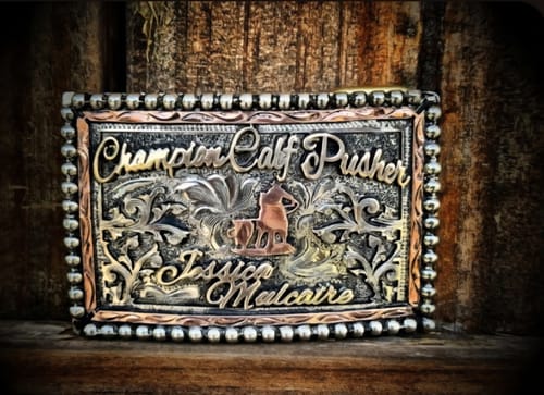 Customer photo review of Custom Belt Buckle Design