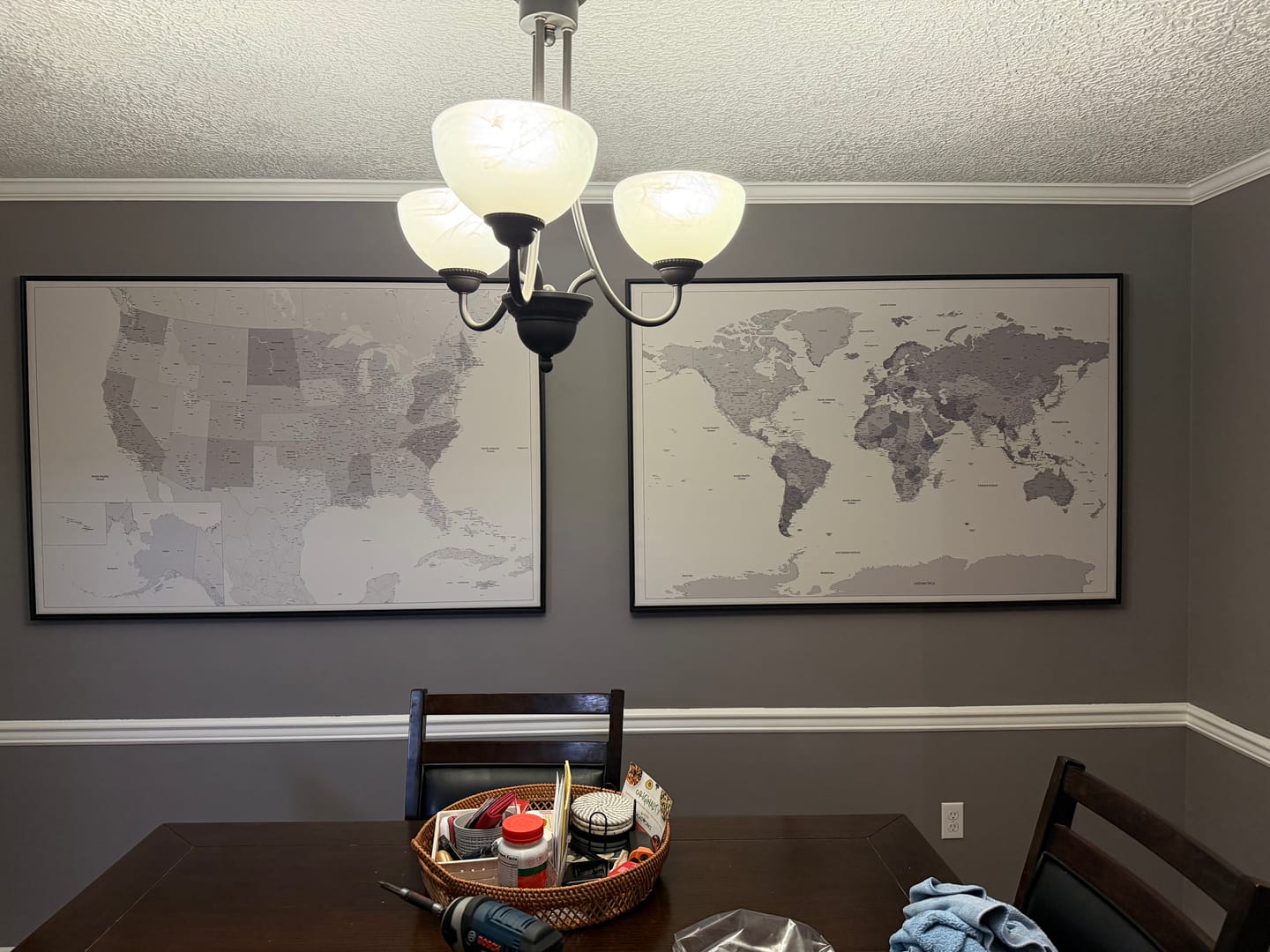 Customer photo review of Smart Pin World Map - White