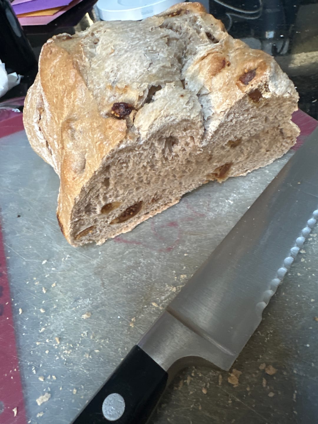 Customer photo review of Stone Oven Bread Walnut Fig