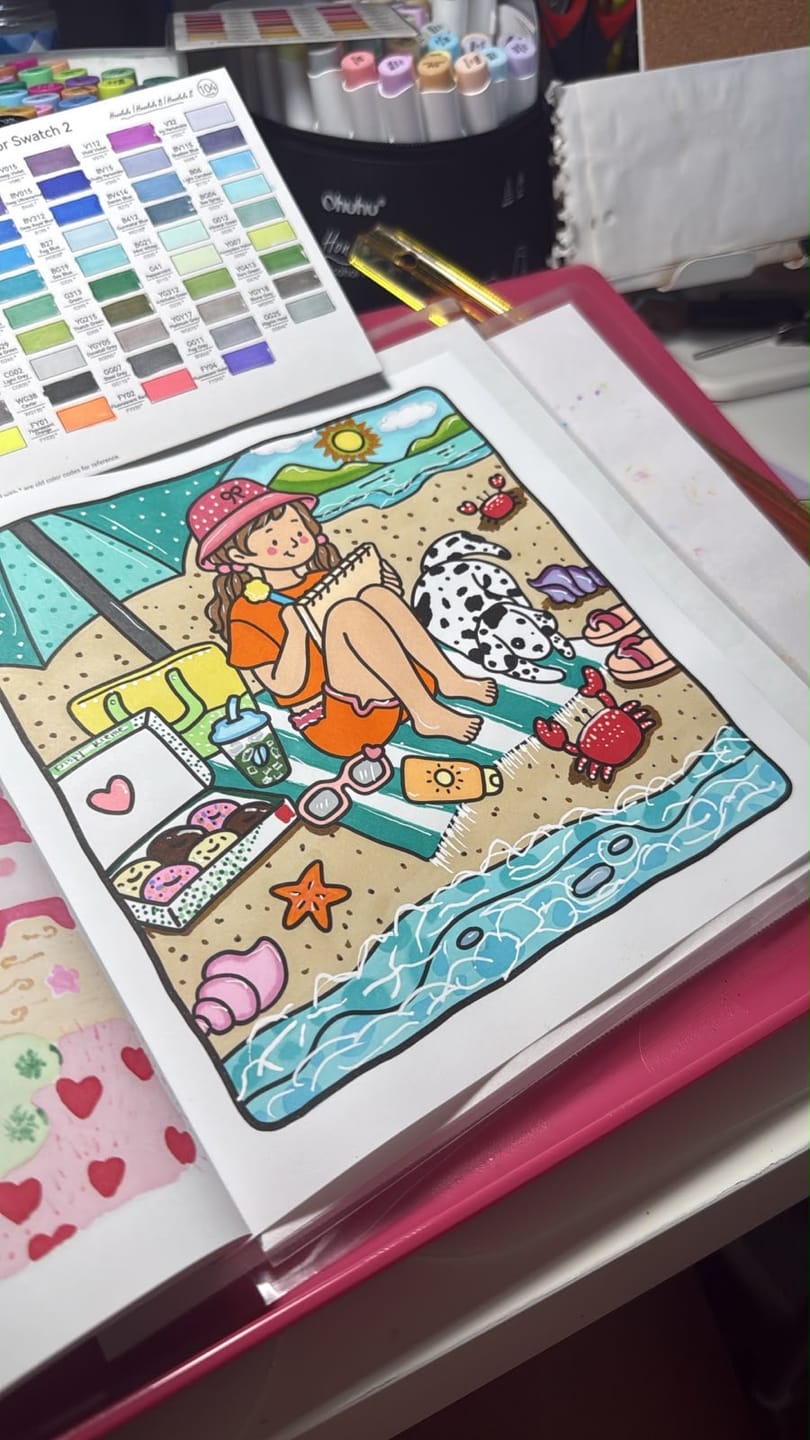 Customer photo review of Ohuhu Honolulu 24 Skin Tone Colors Dual Tips Portrait Alcohol Art Markers (New Color Codes)