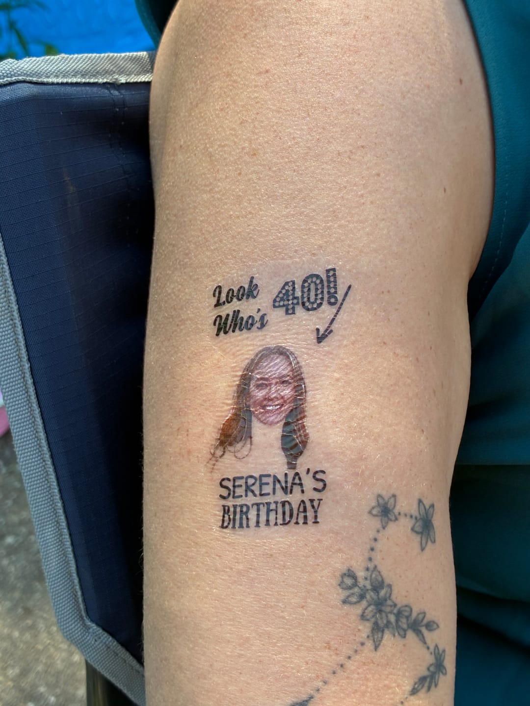 Customer photo review of Look Who's Birthday! Custom Tattoo