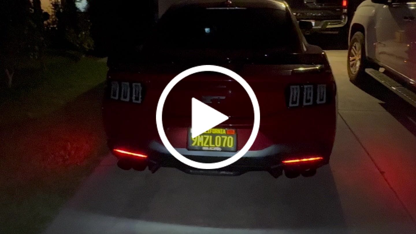 Customer video review of 2024-2026 Mustang S650 Heritage-X™ Taillights Amber Turn Signal Sequential w/ Animation