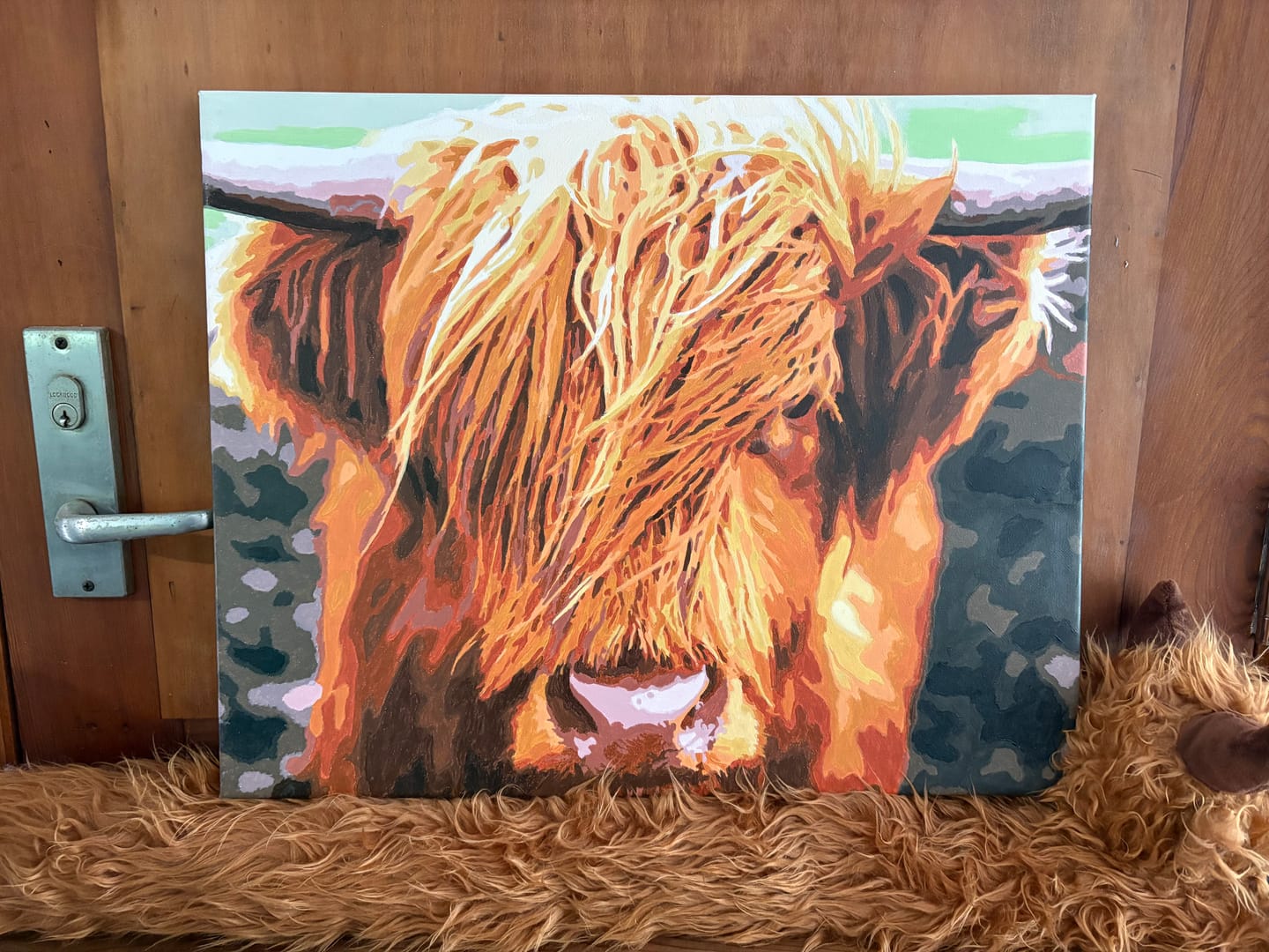 Customer photo review of Scottish Highland Cattle | Paint by numbers