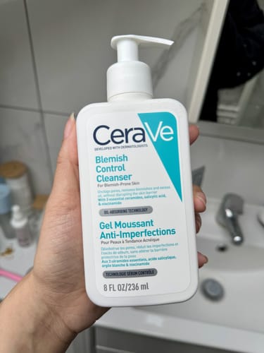 Customer photo review of CeraVe Blemish Control Face Cleansing Oil | Acne-Prone Skin Cleanser