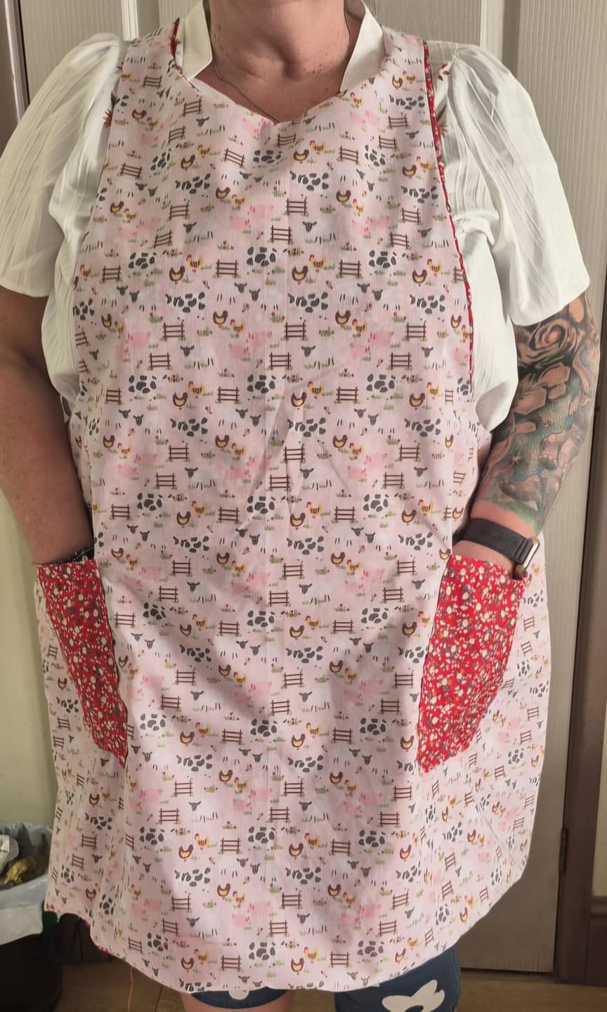 Customer photo review of Farm Animals Polycotton Fabric