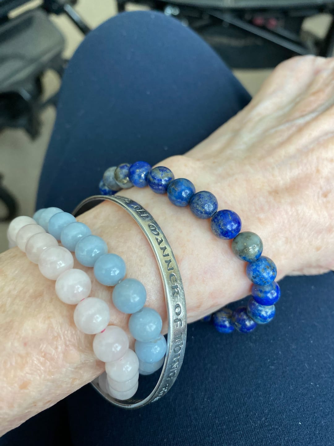 Customer photo review of Lapis Lazuli Bracelet