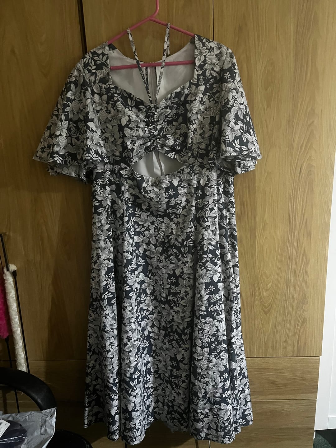 Customer photo review of Large Sketched Flowers Cotton Poplin Fabric
