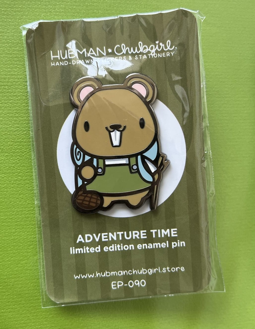Customer photo review of Adventure Time Pin