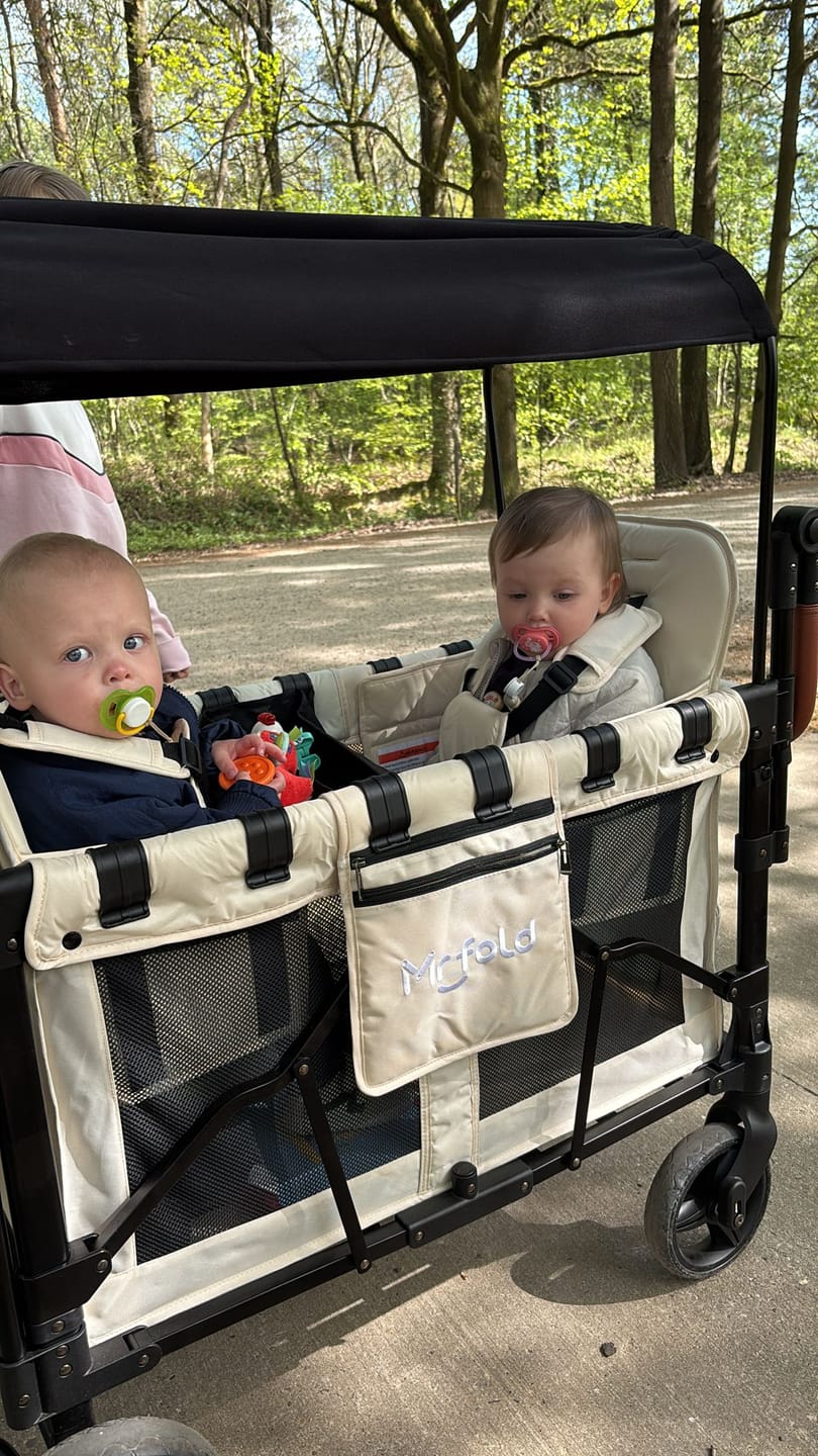 Customer photo review of P-Series Luxe 2-zits Kinderkar
