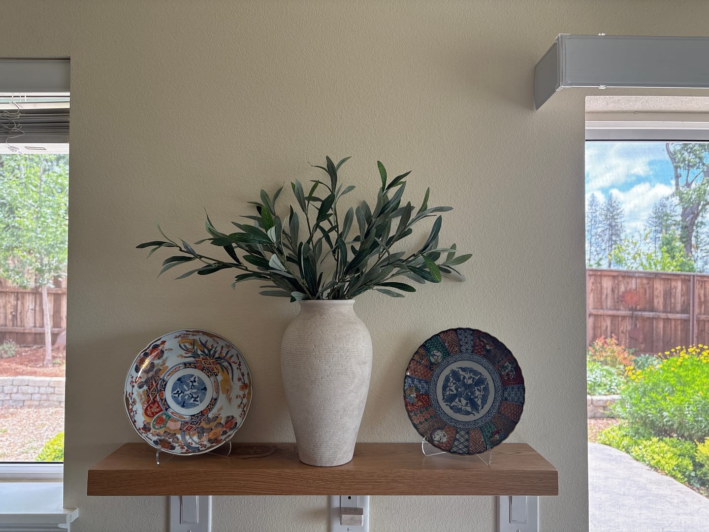 Customer photo review of White Oak Floating Shelves