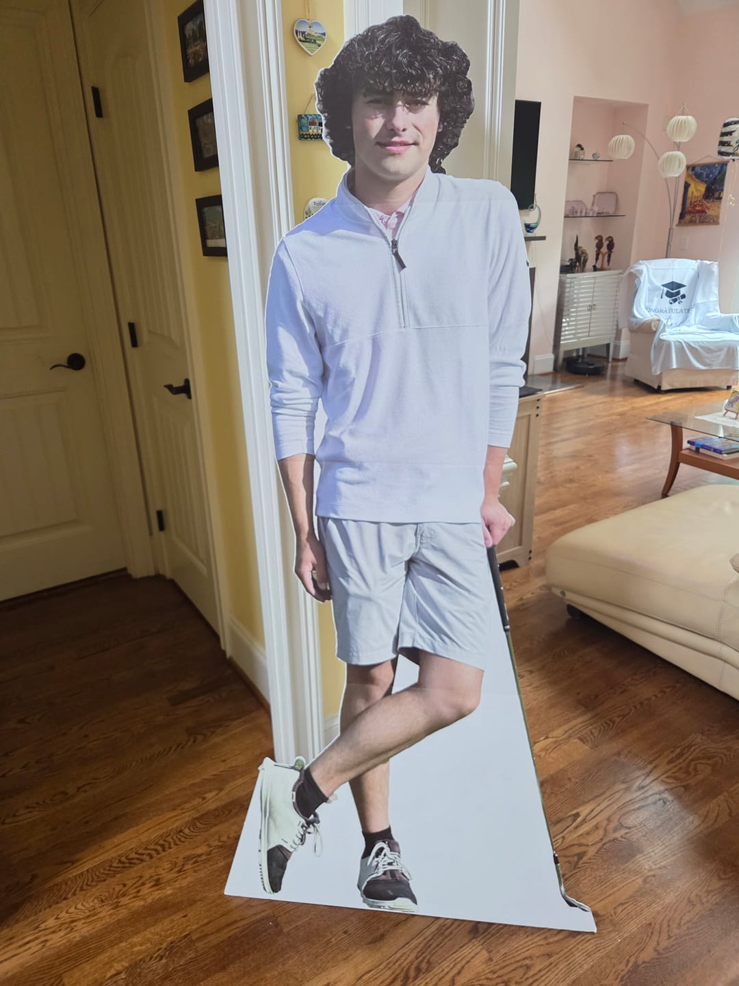 Customer photo review of Personalized Cardboard Cutouts | Custom Life Size Cutout